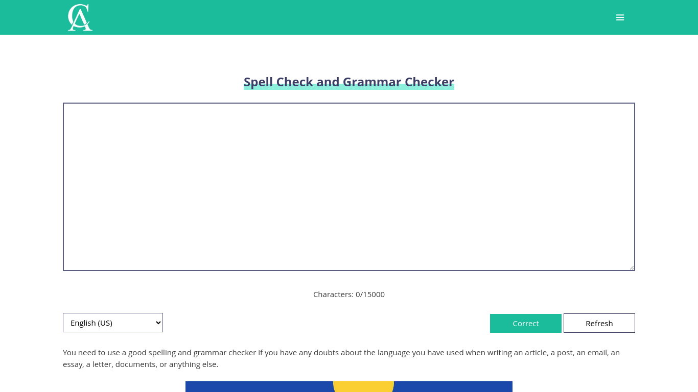 Corrector app demo spell check and grammar checker ai demos