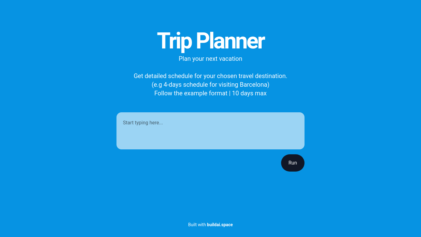 Trip Planner image